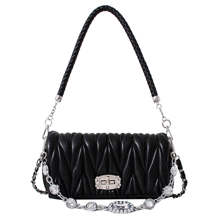 Women's Rhombus Diamond Chain Bag - Small Hobo Crossbody Shoulder Bag