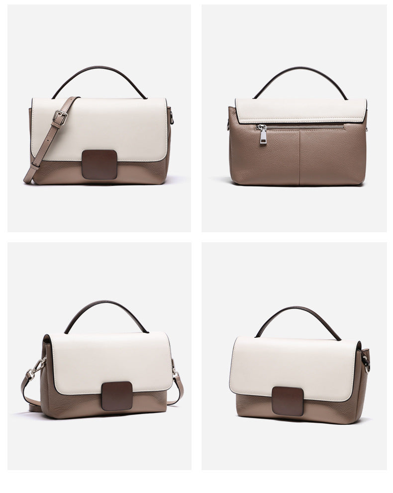 Genuine leather crossbody bag women shoulder handbag tote bag