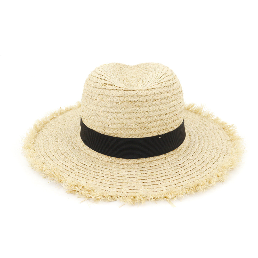 Handmade Crochet Straw Hat Sun Shade Proof Fisherman Hat, Crochet Straw HatFisherman HatHandmade HatHat Sun Shade Proof