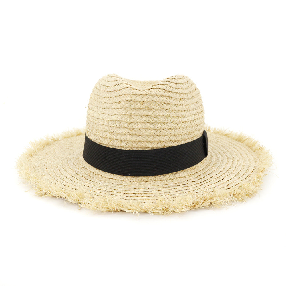 Handmade Crochet Straw Hat Sun Shade Proof Fisherman Hat, Crochet Straw HatFisherman HatHandmade HatHat Sun Shade Proof