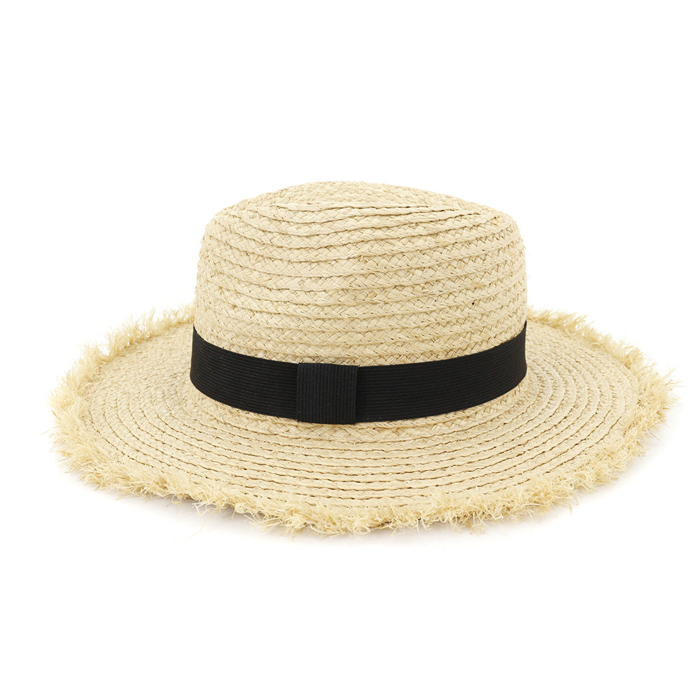 Handmade Crochet Straw Hat Sun Shade Proof Fisherman Hat, Crochet Straw HatFisherman HatHandmade HatHat Sun Shade Proof