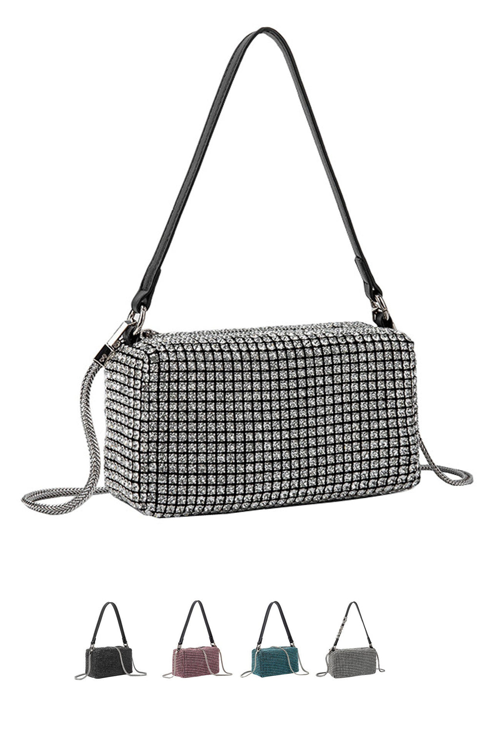 Rhinestone Bag Chain Evening  Shoulder Purse crossbody