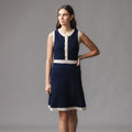 Organic Button Front Sweater Dress