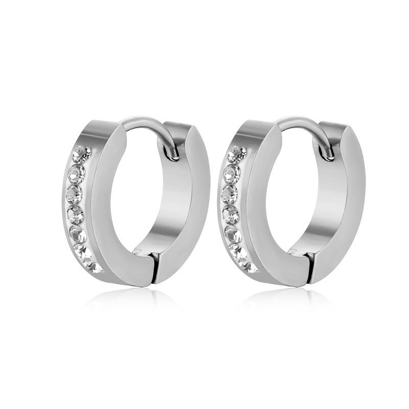 Women's Classics Silvertone Large Hoop Earrings Sports Team Faux Leather Earrings  earingearringearringsHoop EarringsSilvertone Large Hoop EarringsWomen wardrobeWomen's Classics earrings