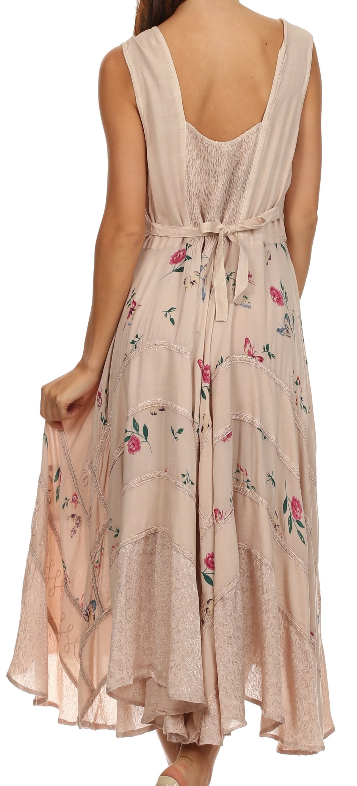 Sakkas Garden Goddess Corset Style Dress