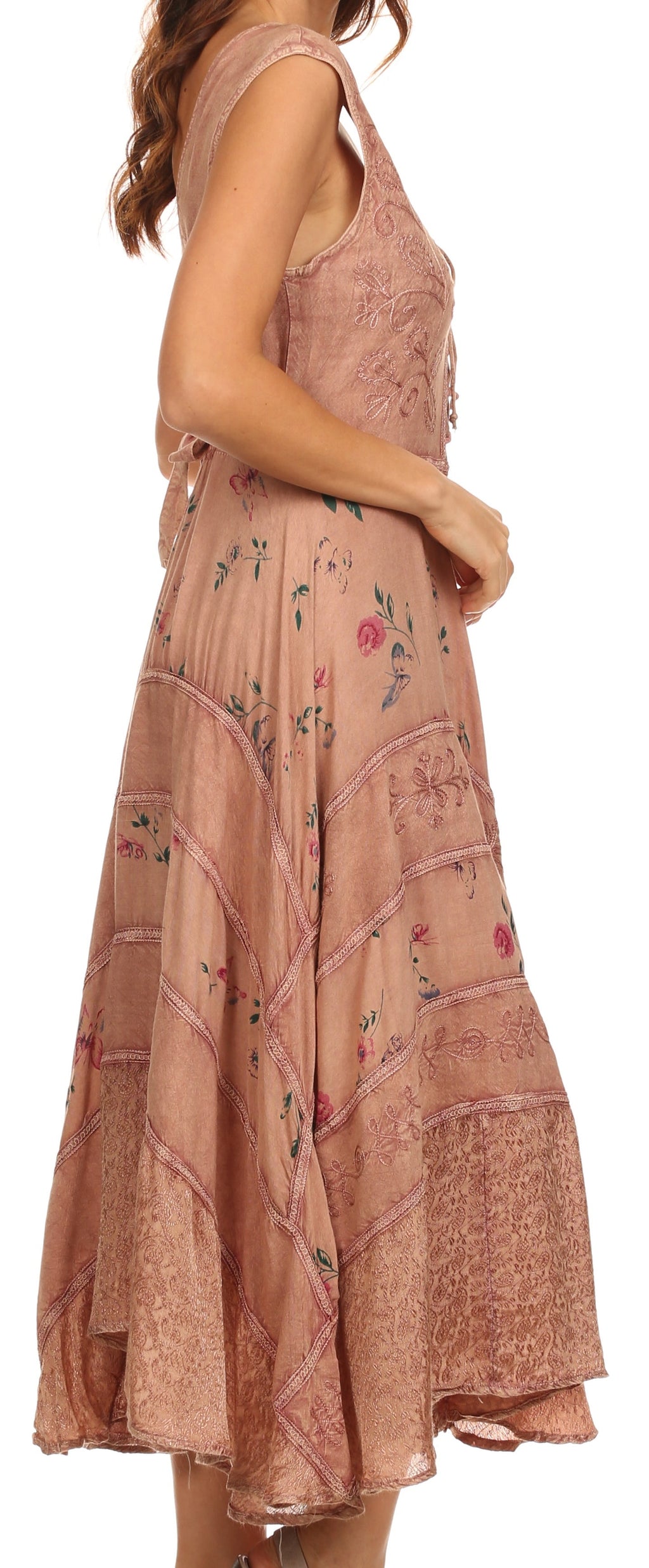 Sakkas Garden Goddess Corset Style Dress