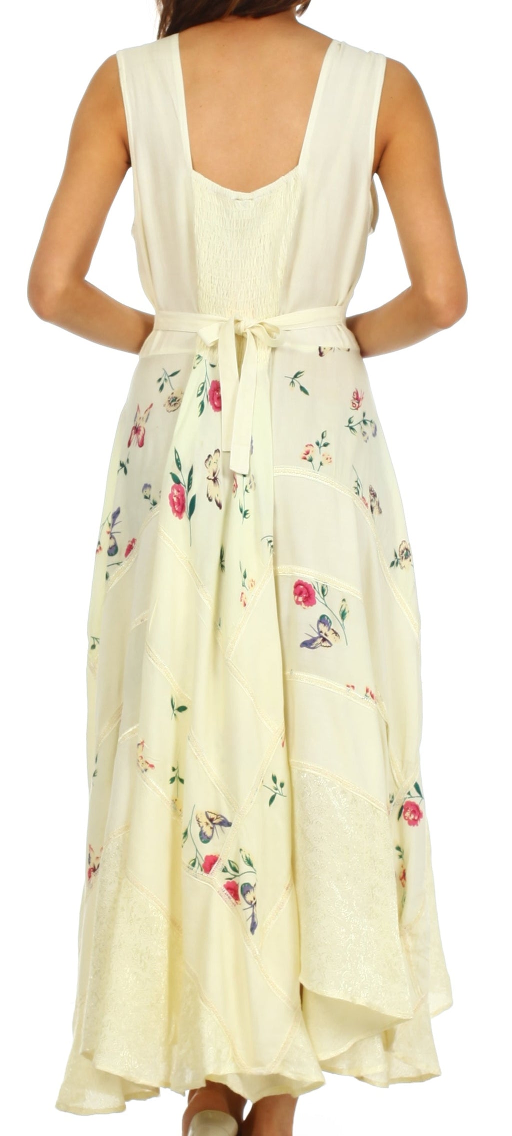 Sakkas Garden Goddess Corset Style Dress