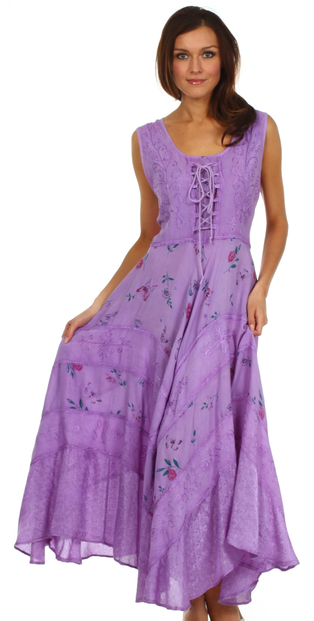 Sakkas Garden Goddess Corset Style Dress