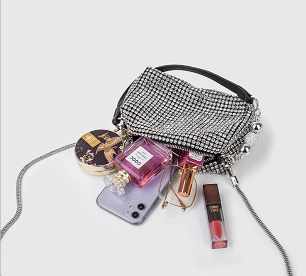 Rhinestone Bag Chain Evening  Shoulder Purse crossbody