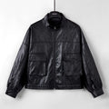 Women's Leather Top Loose All-matching European And American Style Short Coat