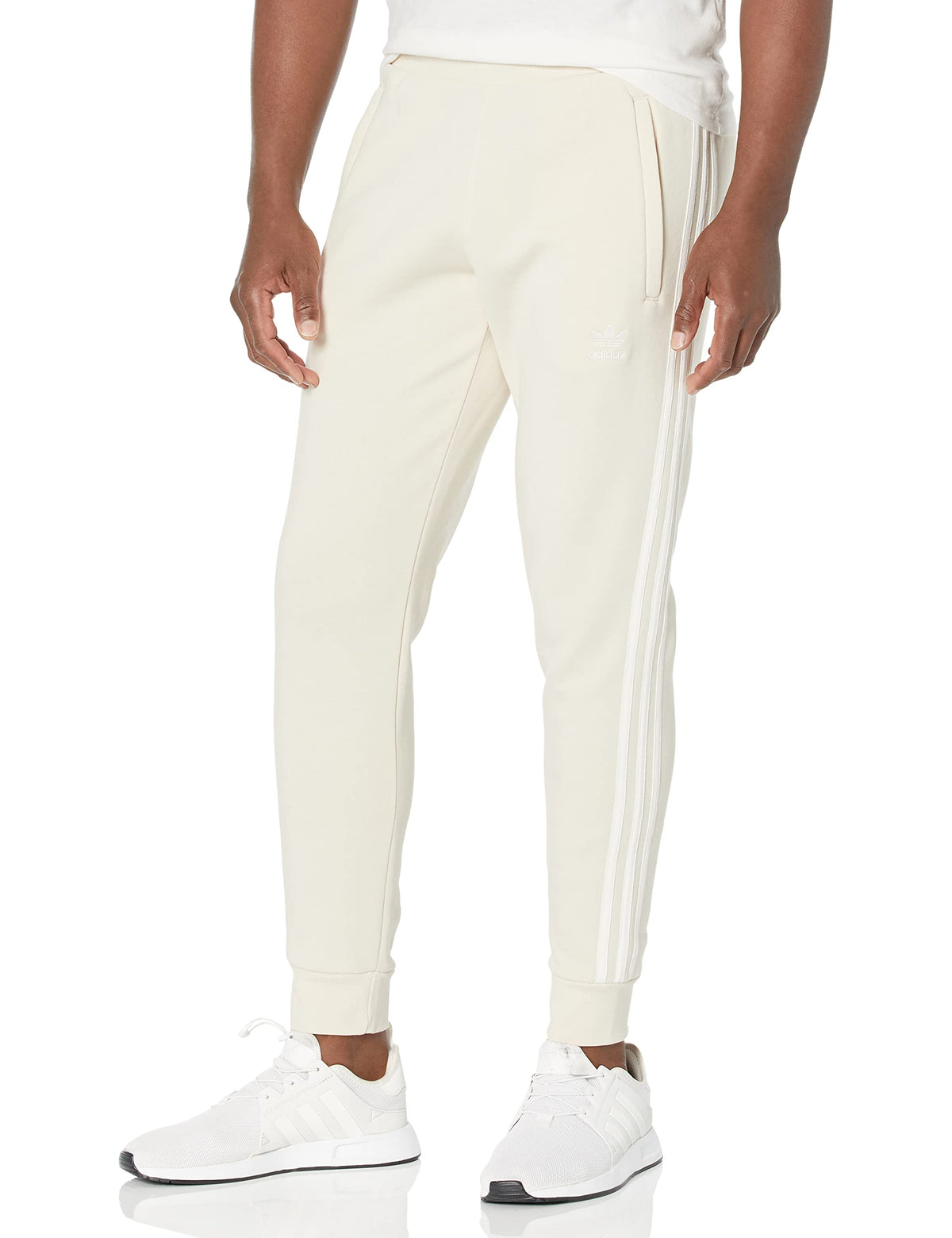 adidas Originals Mens Adicolor Classics 3-Stripes Pants Wonder White Large