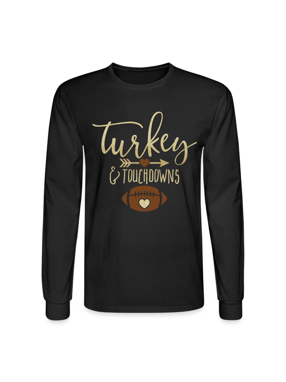 Men Thanksgiving Turkey and Touchdowns Shirt