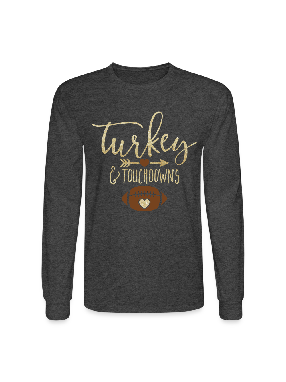 Men Thanksgiving Turkey and Touchdowns Shirt